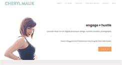 Desktop Screenshot of cherylmalik.com