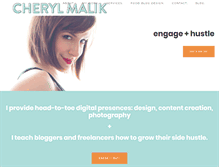 Tablet Screenshot of cherylmalik.com